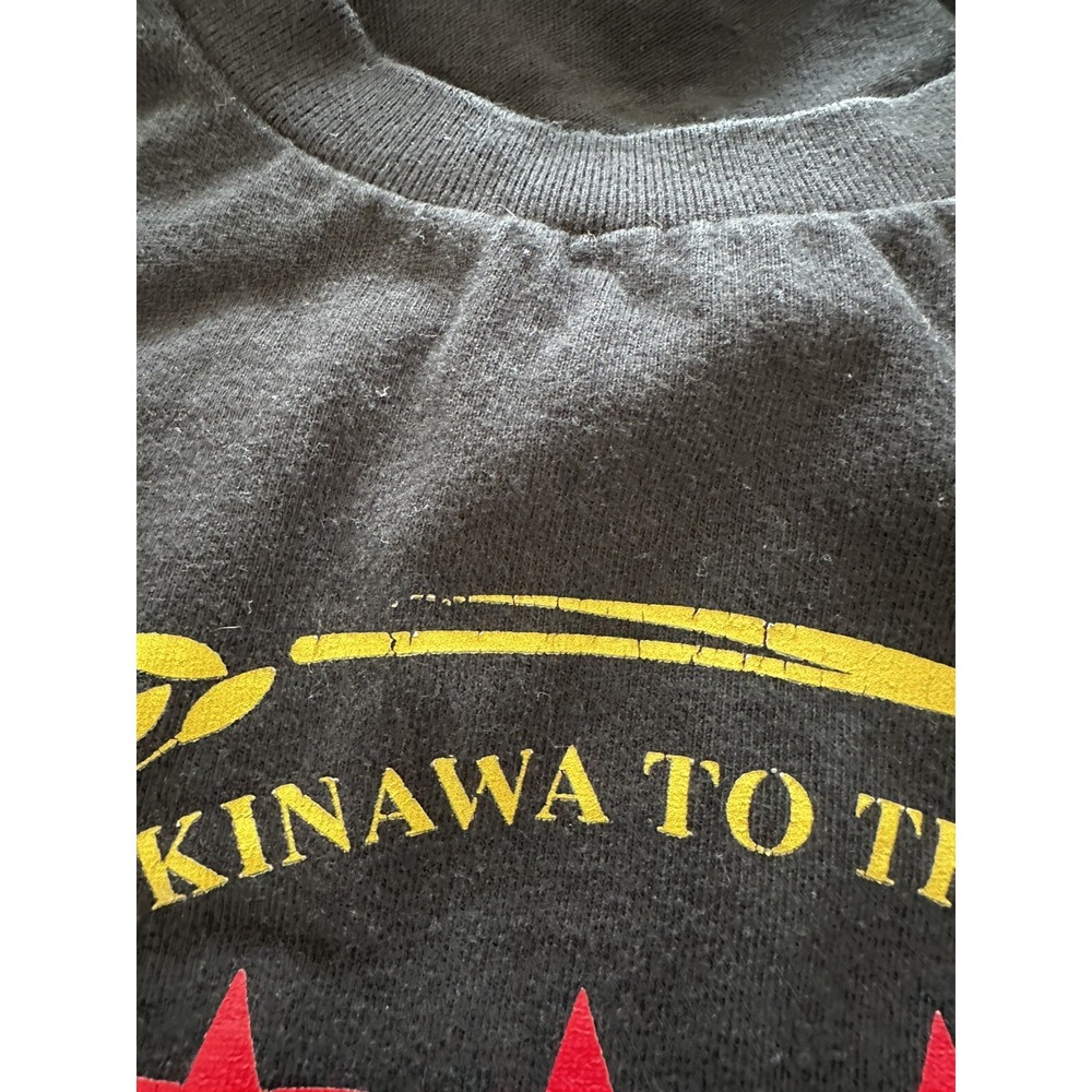 Orion Beer T-shirt Okinawa Limited Edition Orion Genuine 沖縄 BLACK Size L - Picture 6 of 7